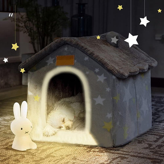 Foldable Dog House Kennel Bed Mat